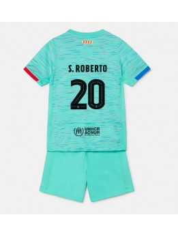 Barcelona Sergi Roberto #20 Dječji Rezervni Dres kompleti 2023-24 Kratak Rukavima (+ kratke hlače)